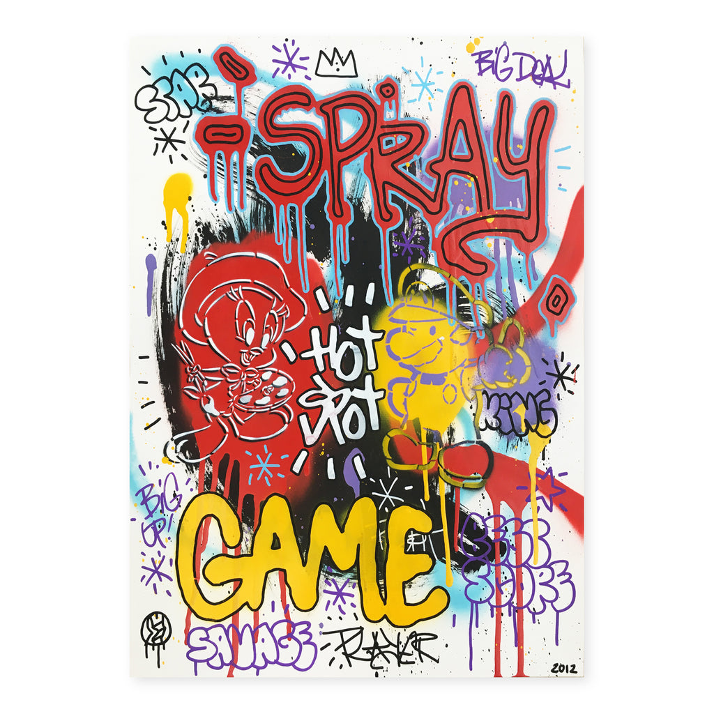 "Spray Game" - Unique Paper Piece