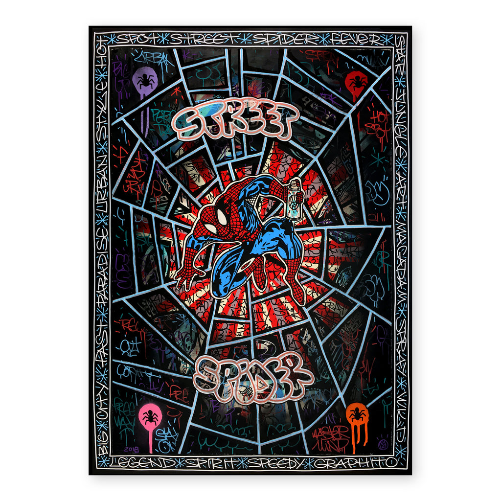 "Street Spider" - Unique Paper Piece